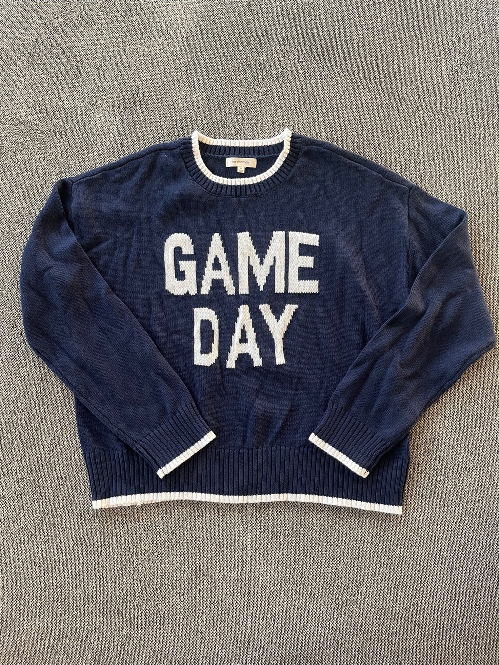 Navy "GAME DAY" Crewneck Sweater NWOT